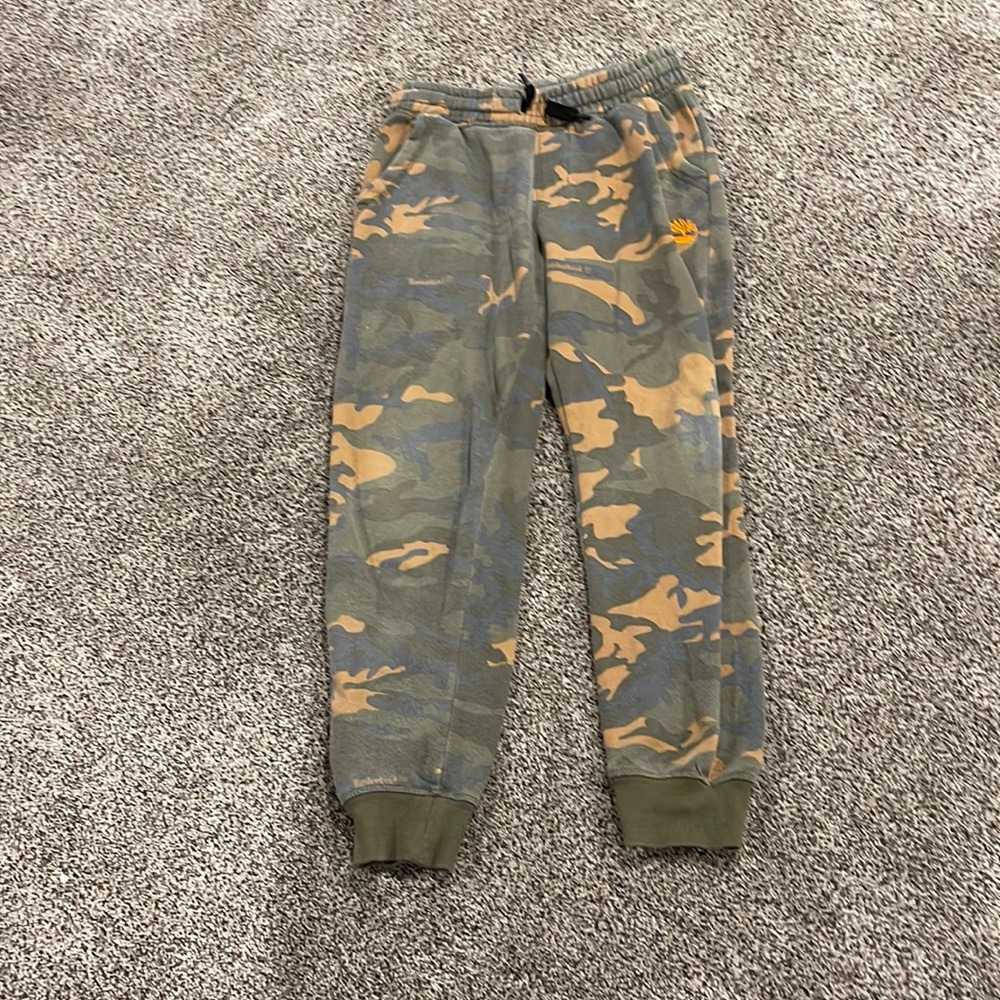 Great condition boys large Timberland camo sweatpants.